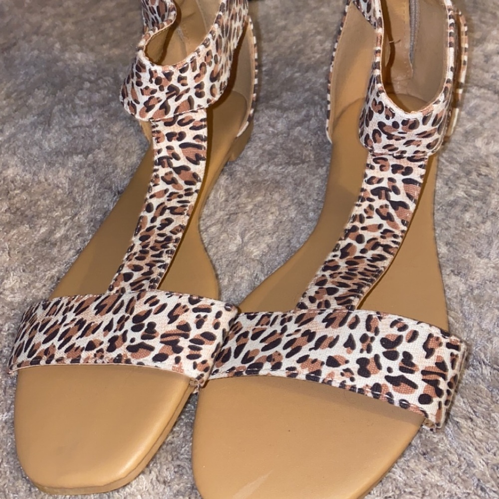 Leopard Print Sandals
